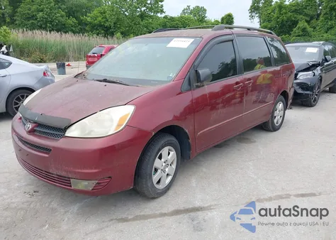 2005 Toyota Sienna Ce/Le из США, поврежденный, VIN 5TDZA23C25S360607